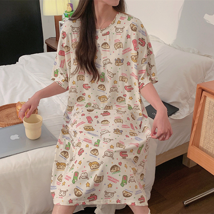 Verano nuevo vestido de dormir vestido dulce lindos dibujos animados Kulomi Melody vestido casero casual comercio exterior al por mayor