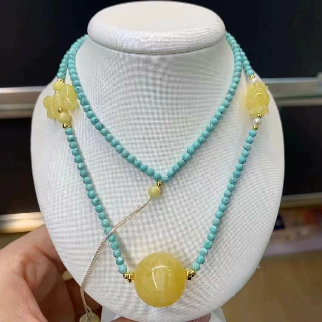 Органические круглые бусины из воска агат, цепочка для ключей/сумки, натуральная бирюзовая жилка матерала, подвеска