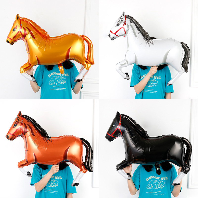 Birthday Horse Aluminum Film Party Balloons display picture 1