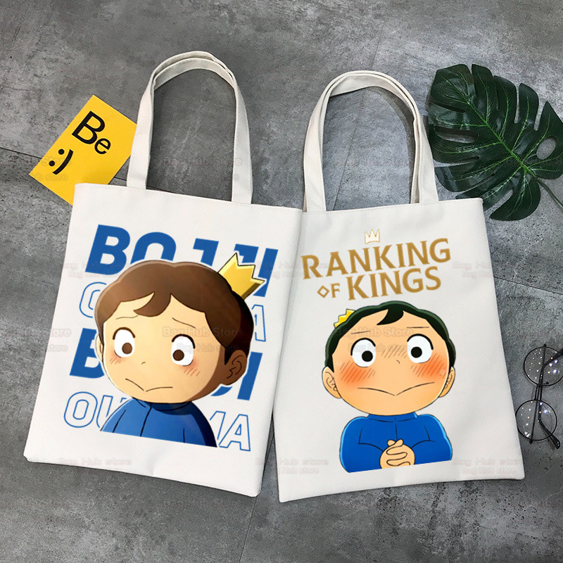 跨境外贸Ousama Ranking印花帆布包原宿单肩包学生时尚手提购物袋