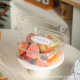 Fruit Cut Packaging Box Fruit Cut Dessert Cake Camping Picnic Spring Tour Transparent Portable Disposable Packaging Box