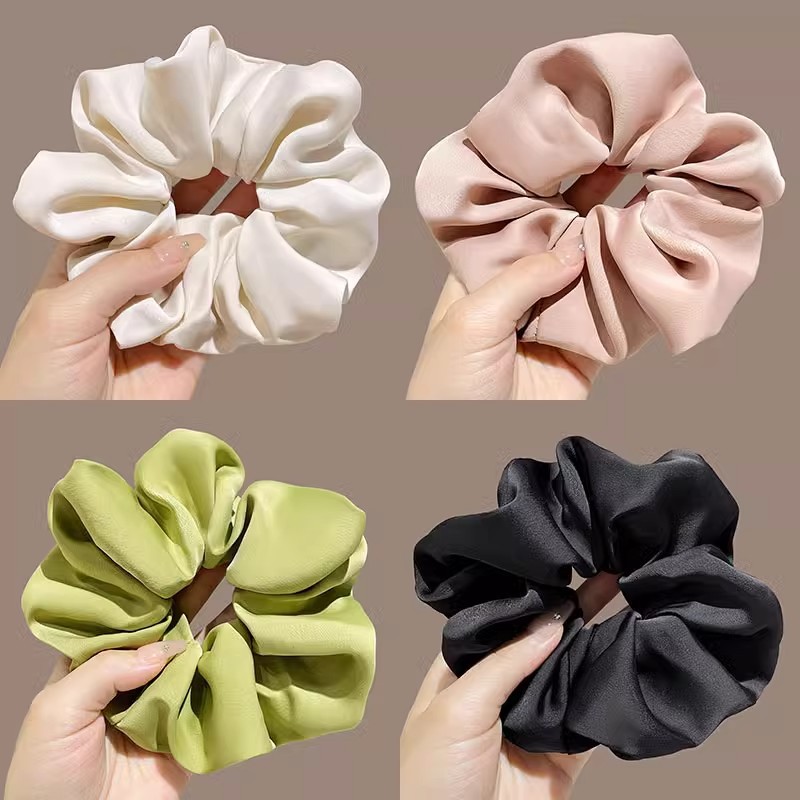 Anillo de pelo de bola grande mujer 2025 de alto nivel de tejido cerdo cuerda de cabeza de intestino grueso atado cabello corda de cabello de correa de intestino grueso