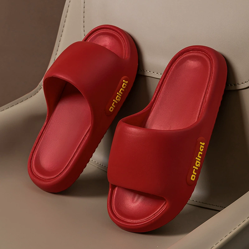 Ступать на фекалии, тапки с толстой подошвы мужской летний 2025 новый крытый дом ванная комната противоскользящая бесшумная пара Леди