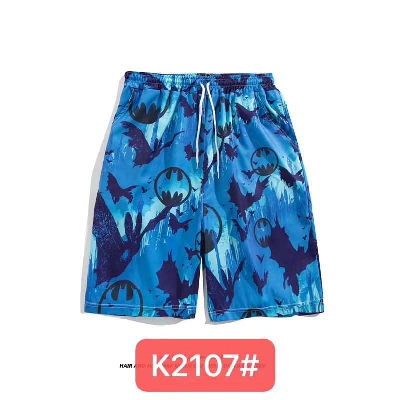 Pantalones de playa de los hombres retro de la pareja Vacaciones de aguas termales anti-vergüenza quinto pantalones ropa exterior pantalones cortos de playa de verano hombres