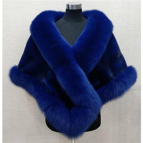 Women's Fox Faux Fur Imitation Fur Coat Cloak Imitation Fur Blanket Winter New Style