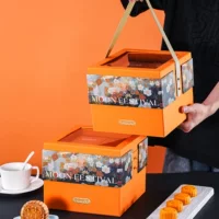 Креативная подарочная коробка Mid-Autumn Mooncake с 8 штуками новых высококачественных лунных пряников, индивидуальная упаковочная коробка для бизнес-сувениров