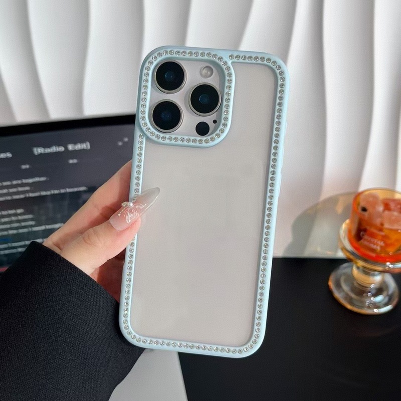 苹果16E手机壳闪钻透明壳适用iPhone15手机套全包17pro滴胶保护套|undefined