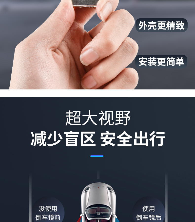 The new small size rear-view mirror rear-view mirror car rear-view mirror driving school special blind zone special reversing artifact