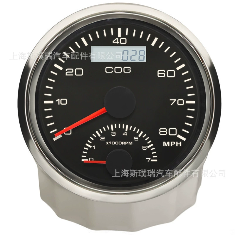 85 мм двухфункциональный инструмент со спутником GPS, спидометр 80 MPH, тахометр 7000 RPM, специальный прибор для судов