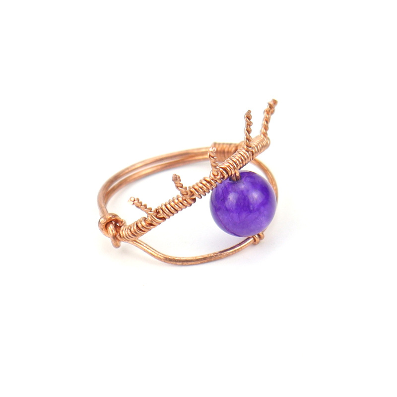 Retro Devilu0027S Eye Agate Plating Rings 1 Piece