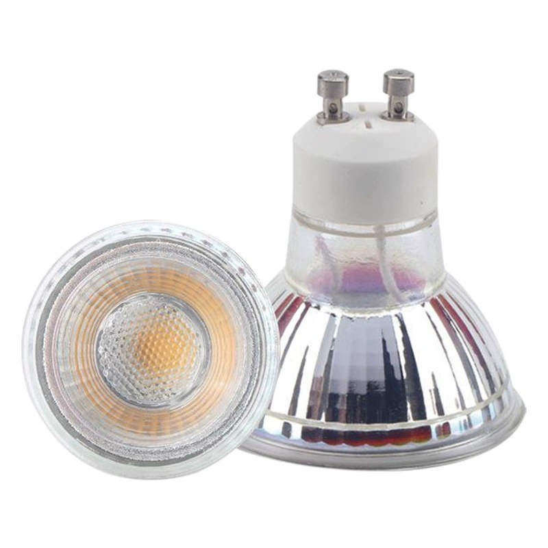 GU10 стеклянная лампа Cup 5W COB стеклянная лампа для затемнения источника света 12v110v220v Инженерная домашняя лампа Cup