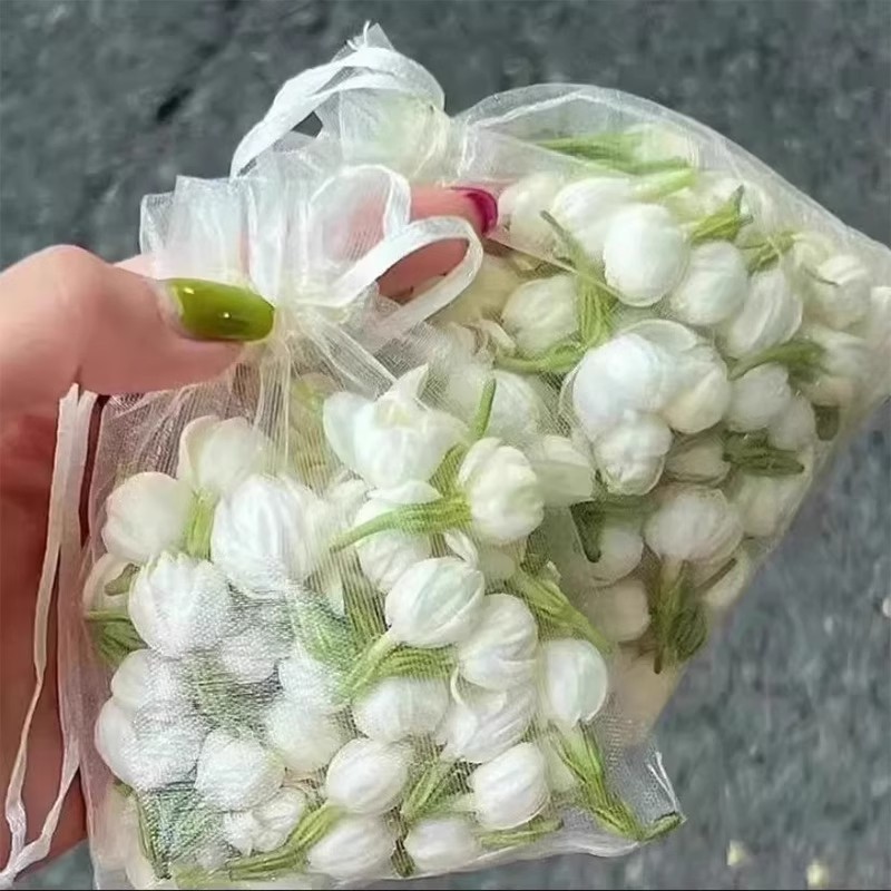 茉莉花干花香包衣柜持久香气车内除异味车载香囊清香挂件厕所香薰|undefined