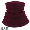 Winter velvet scarf, keep warm street sports windproof mask, family style, increased thickness