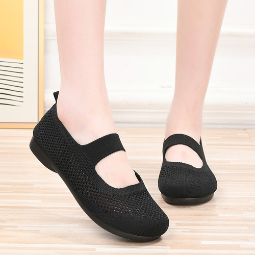 Women's Summer New Casual Soft-Sole Breathable Fashion Mother's Shoes Old Beijing Cloth Shoes for Women