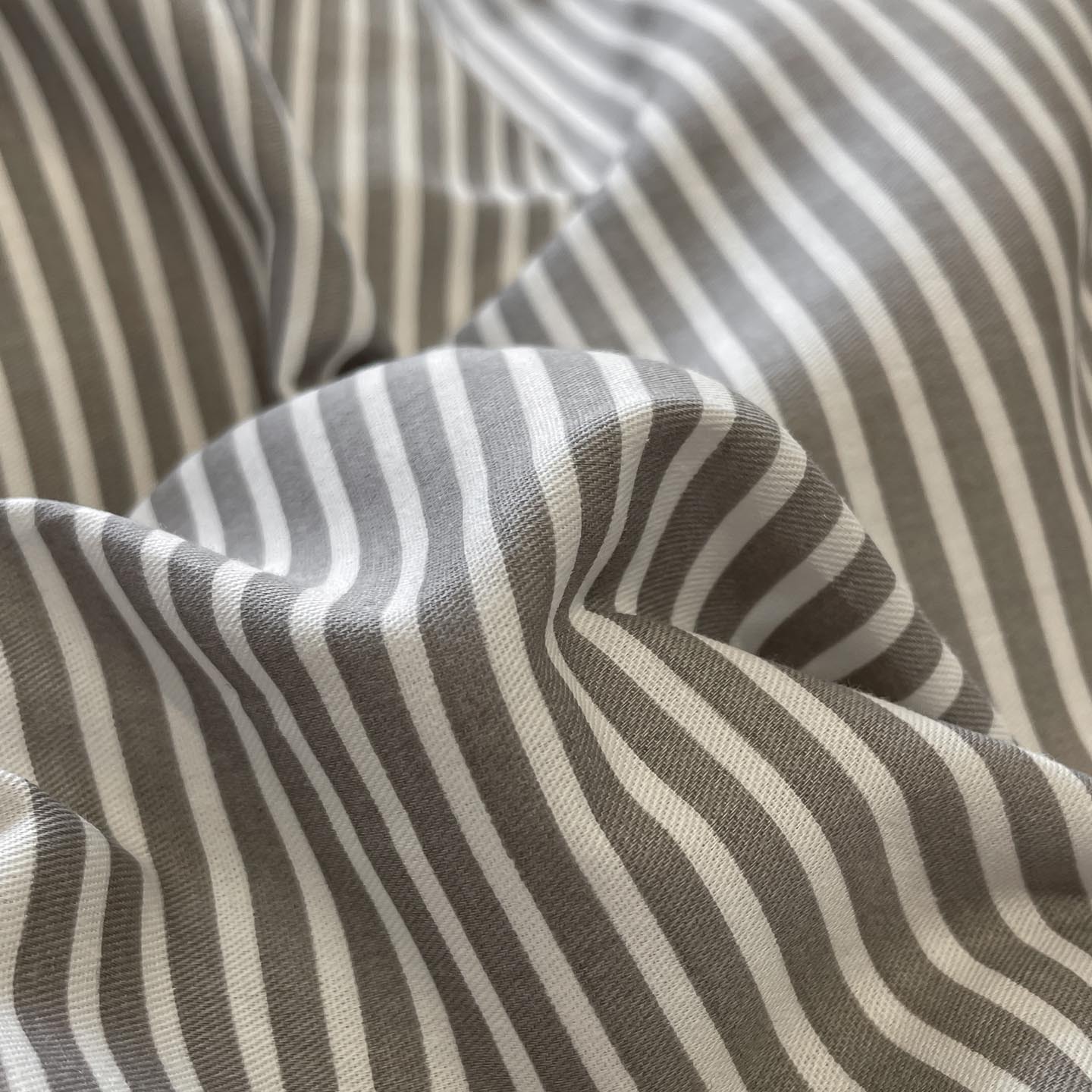 Drap de lit et housse de couette rayés en pur coton_voghion.com
