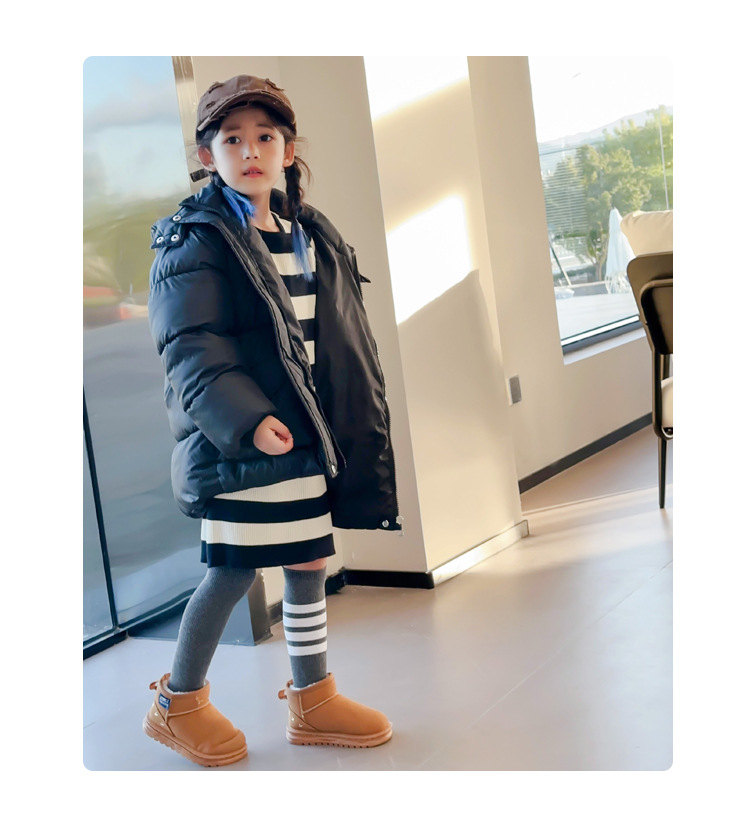 2023 Stivali da neve per bambini ispessiti invernali Scarpe di cotone calde Stivali per ragazzi e ragazze Scarpe in cotone per bambini con suola morbida antiscivolo_voghion.com