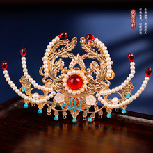 古典汉服马面裙配饰唐风宋制凤冠日常百搭魏晋风发冠汉服头饰古风