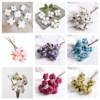 Handmade single -tier natural dry cotton simulation permanent cotton gift bundle packaging flower ring Christmas decoration