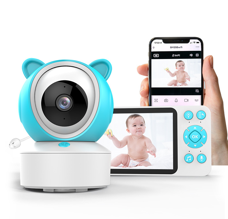 跨境智能宝宝婴儿监护器看护器Baby Monitor1080P高清5寸详情1