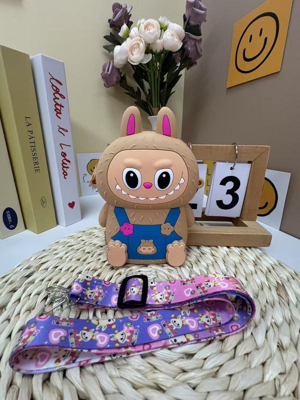 2025 新しいシリコンバッグ漫画携帯電話バッグミニバッグショルダーラブクロスボディバッグ子供小銭入れ卸売|undefined