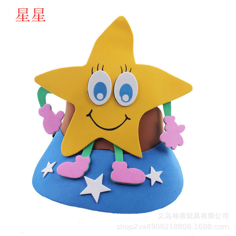 Día del niño Eva sombrero para el sol actividades entre padres e hijos dibujos animados animal tocado doce tocado del zodiaco