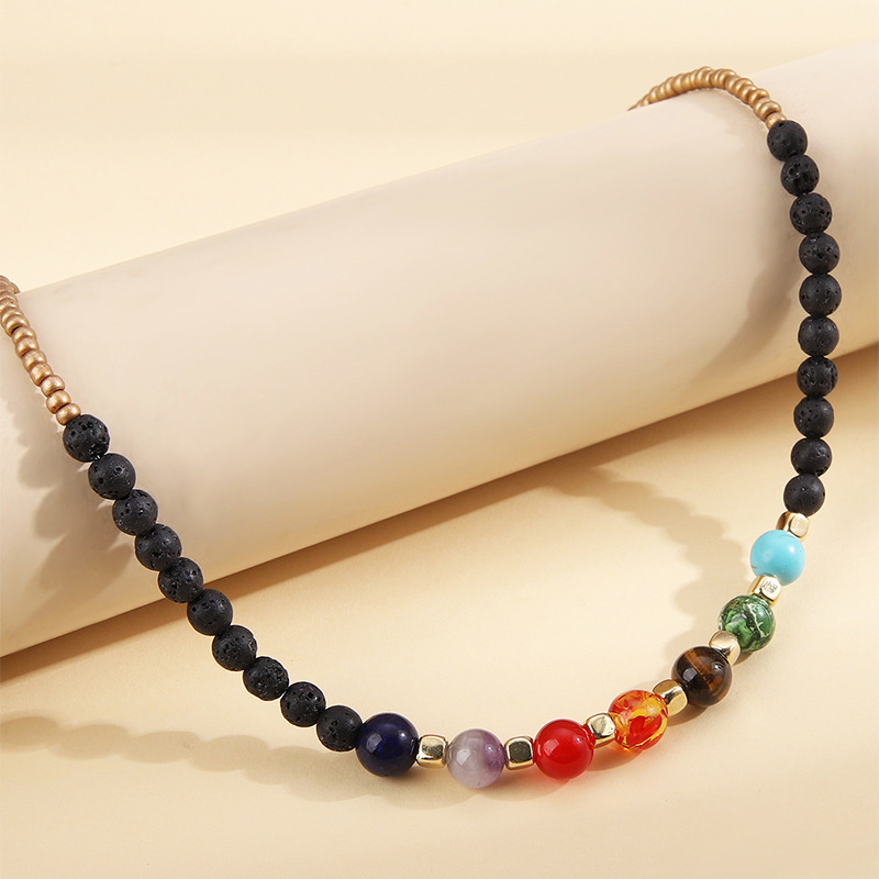 Fashion Geometric natural stone Plating Necklace 1 Piece