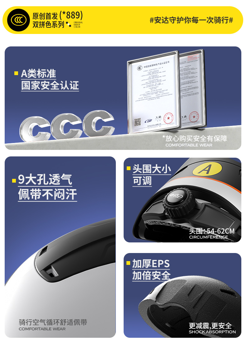 New National Standard 3C Certified Electric Vehicle Helmet