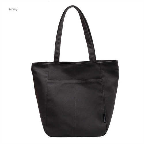 Japanese retro large-capacity canvas bag for women 2024 autumn and winter new ins lazy Fengrui camp single shoulder bucket bag
