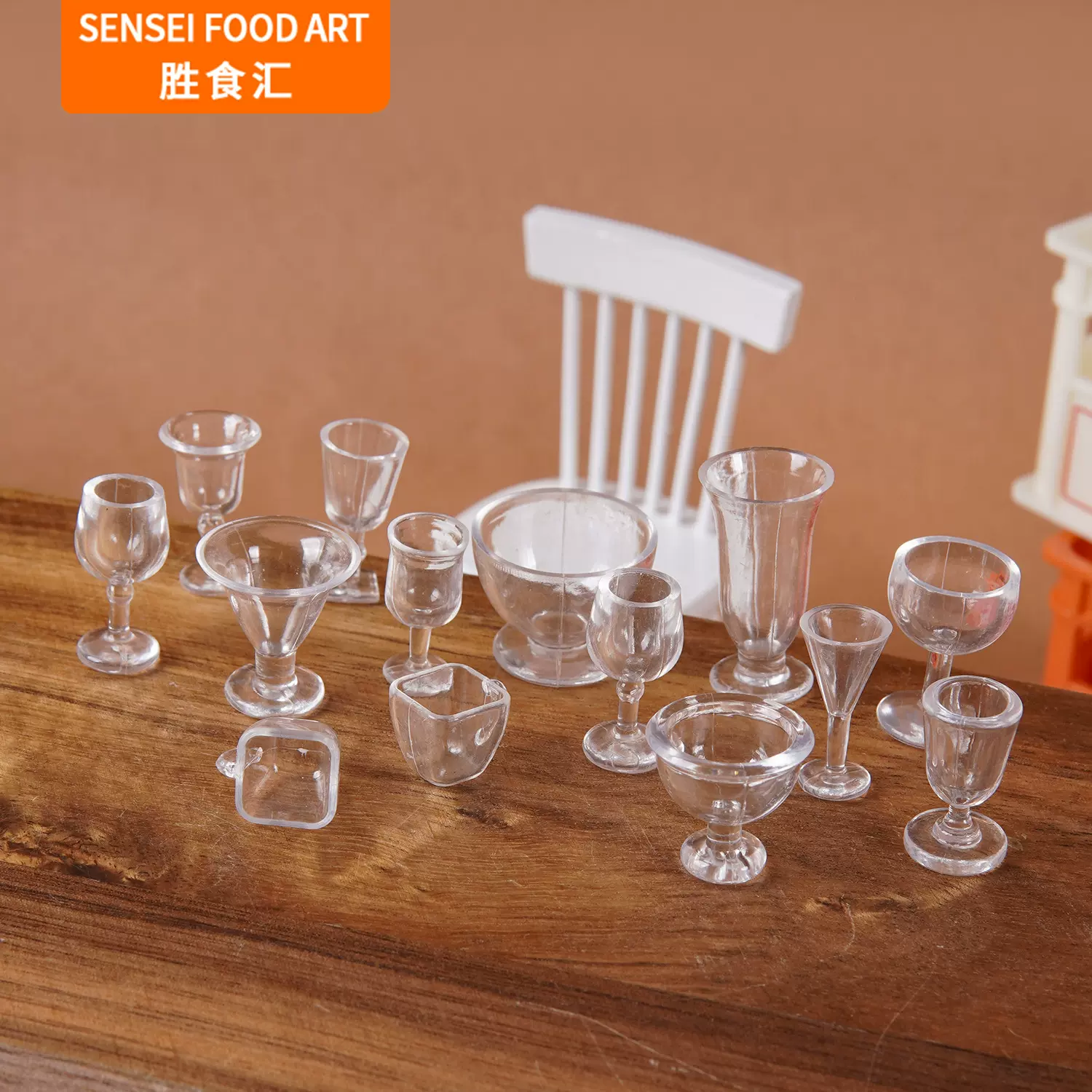 迷你仿真小杯子diy手作微缩红酒杯高脚杯娃娃屋厨房容器杯子配件