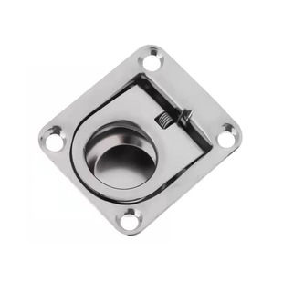 Aishuo/Isure65×55Mm Stainless Steel Square Pull Ring Invisible Pull Ring Yacht Marine Hardware Accessories