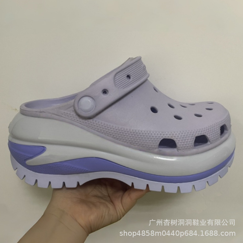 New Style Light-Colored Wedge Sandals, Colorful Clogs, Women's Outdoor Fashion Versatile Closed-Toe Thick-Soled Sandals Wholesale