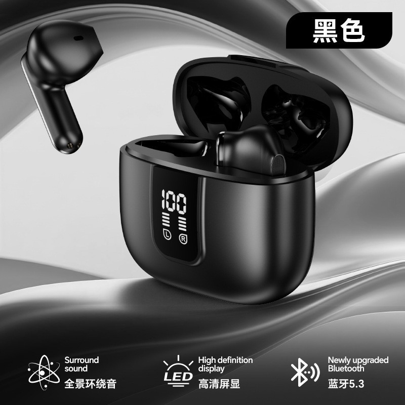 Nuevos auriculares Bluetooth F9 transfronterizos modelo 2026, auriculares Bluetooth Q10, auriculares deportivos inalámbricos TWS M90 tipo gancho/clip para la oreja