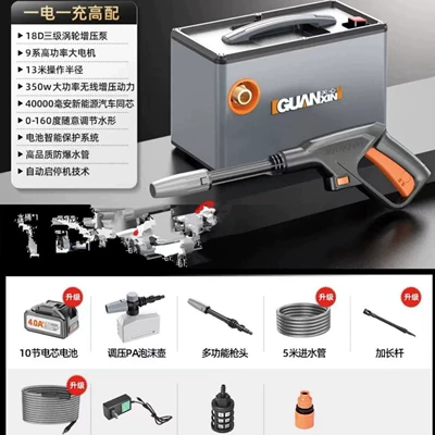 wireless car washing machine charging lithium: Portable car washer