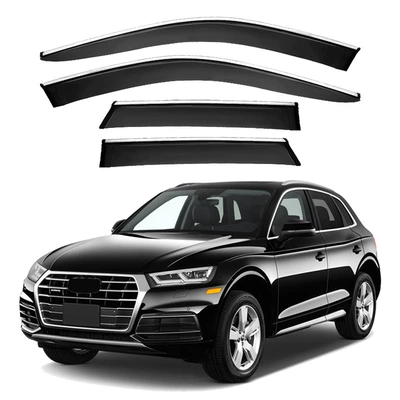 Rain shield – Audi Q5 Coupe Window - standard-packaging-without-logo-overseas-short-axle-audi-q5-mk2-80a-2018-2025-with-bright-strips-rain-shield