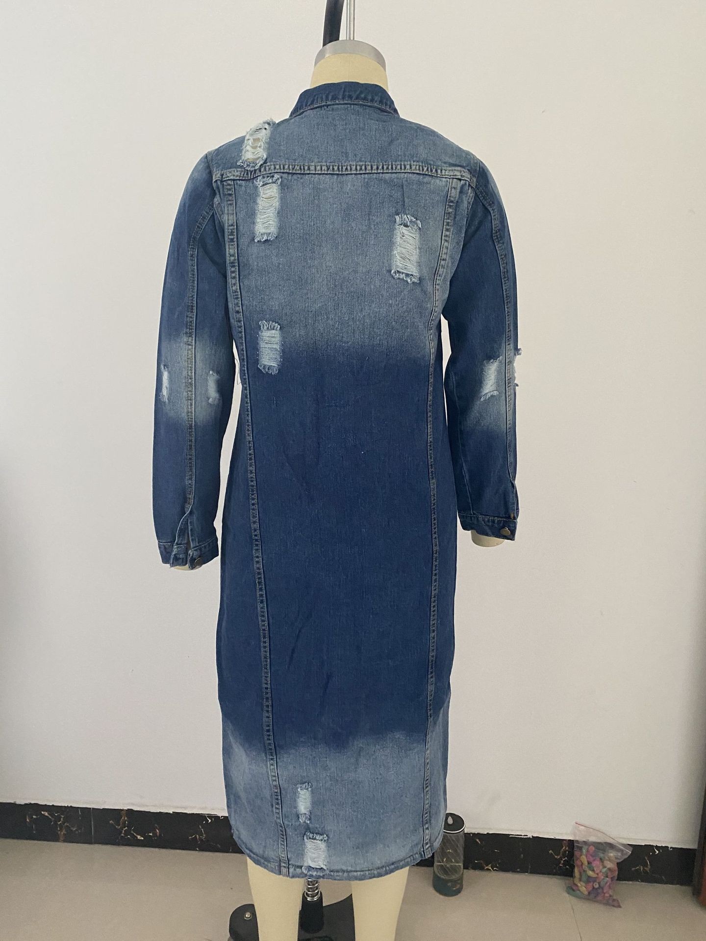 Women's Denim Jacket Retro Style Spring Windbreaker For Women_voghion.com