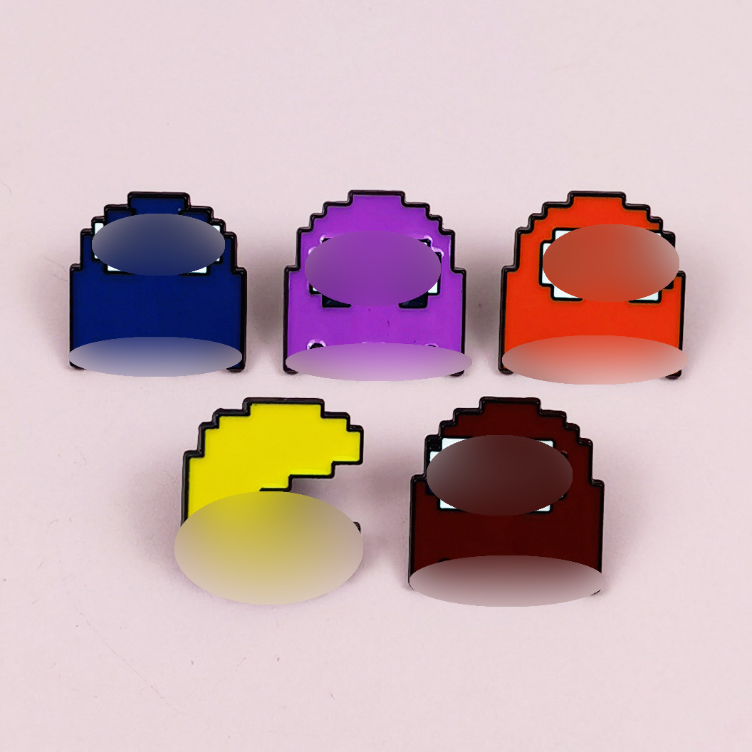 Broche de estilo amateur de dibujos animados Juego creativo de cinco colores Doudoman Alloy Drop Oil Pin Insignia Accesorios de vestir image 3