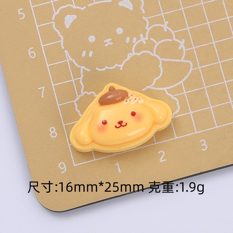 卡通动物饼干食玩可爱diy饰品配件奶油胶配饰树脂小配件发夹材料|undefined