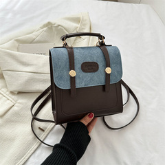 批發法式小眾雙肩包包女2024跨境新款復古風潮時尚高級感手提背包