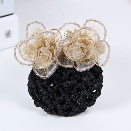 Nurse's flower girl, fresh and fresh, professional hair net, bank hospital, hotel waiter's hair net bag at work