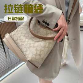 跨境包包女士斜挎包Laurel流浪包手提通勤5色拉链开合腋下单肩包