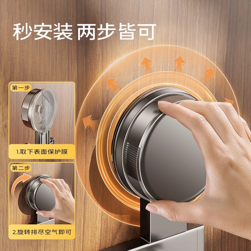 Gancho trasero de puerta de ventosa no perforado viscose fuerte puerta de soporte de carga trasera percha de ropa almacenamiento pared colgante rack gancho de fila