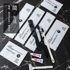 Five-star hotel toothbrush, toothpaste, toiletries set wholesale, hotel and B&B disposable toothbrush, soft bristles wholesale