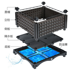 Special balcony pots for growing vegetables and fruits, large-sized planters designed for balconies, specifically for planting vegetables and fruits.