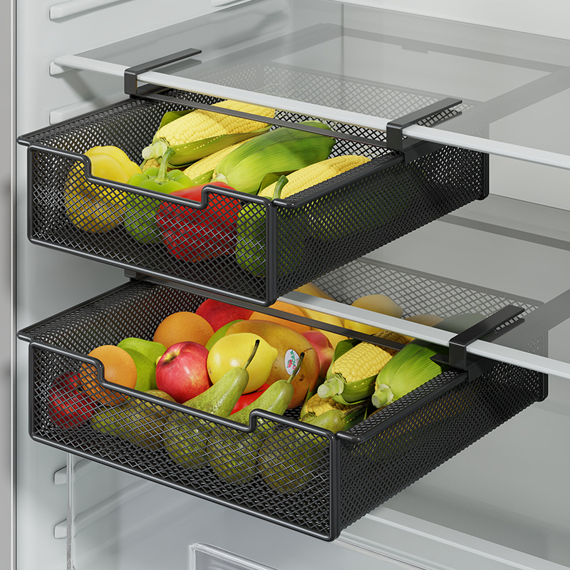 Caja Conservadora Tipo Cajón para Refrigerador, Almacenamiento y Drenaje, para Cocina