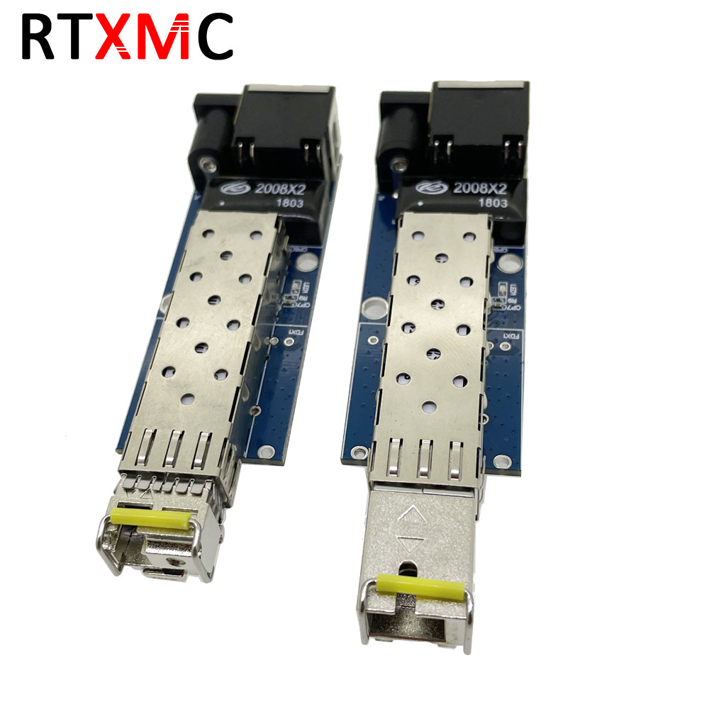 千兆SFP迷你光纤收发器1 SFP 1电口主板PCBA一对