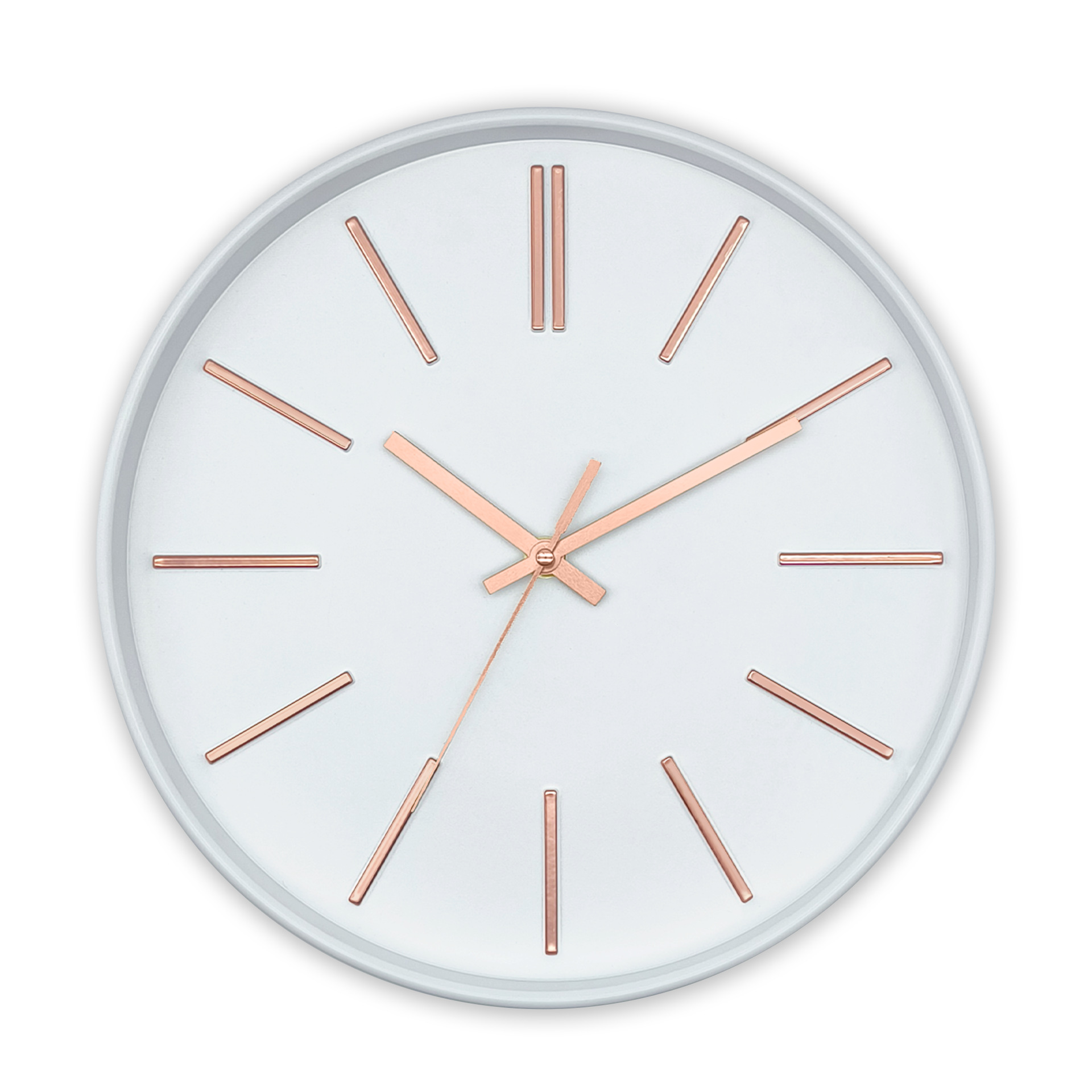 Reloj de pared de plástico silencioso de 12 pulgadas (30 cm) - Movimiento de cuarzo - Para sala de estar, pasillo y dormitorio - Ideal como regalo