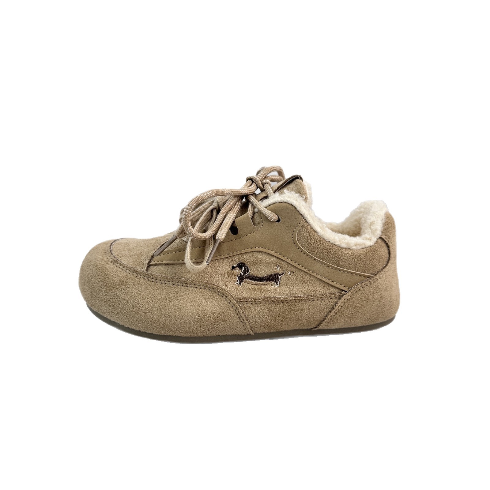 Yuanbo2025 invierno nuevos zapatos de skate de estudiantes de lana en línea retrogrado en vivo deportivo versátil Agan zapatos de mujer