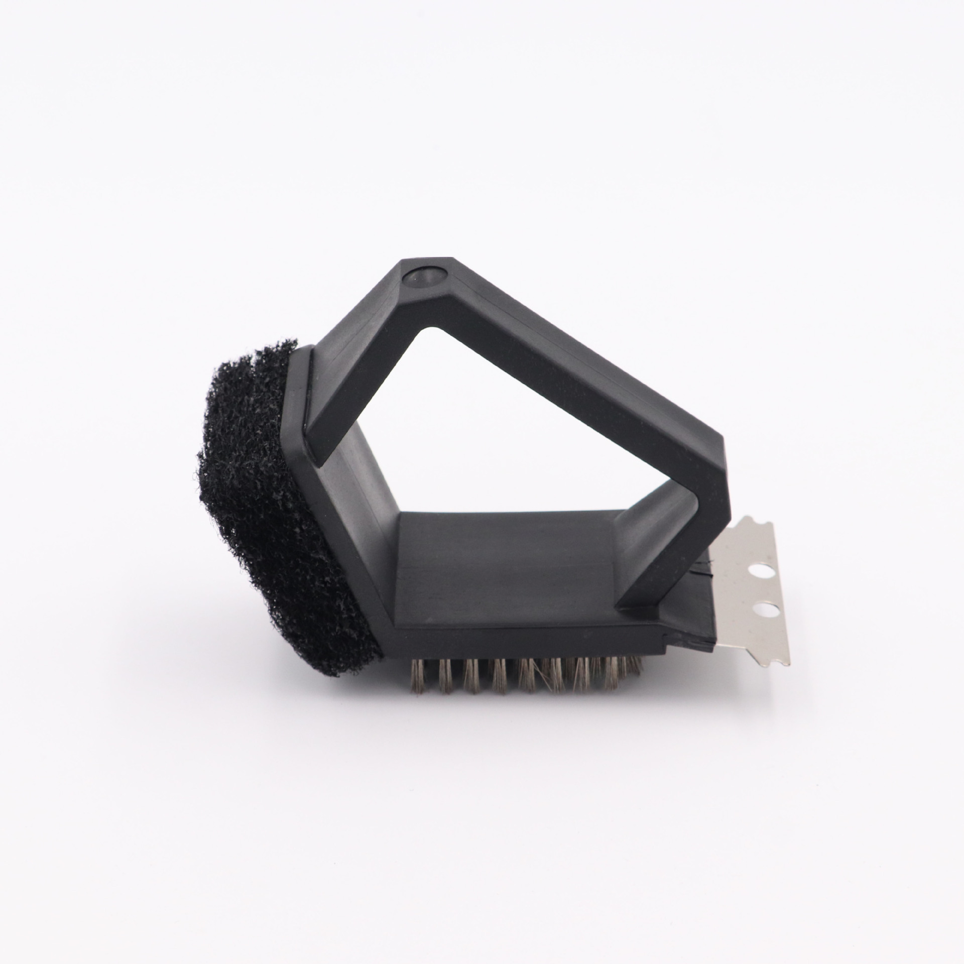 Barbacoa barbacoa cepillo de limpieza cepillo de tres en un horno cepillo alambre cepillo de alambre de cobre ángulo derecho cepillo Multi-propósito barbacoa red cepillo