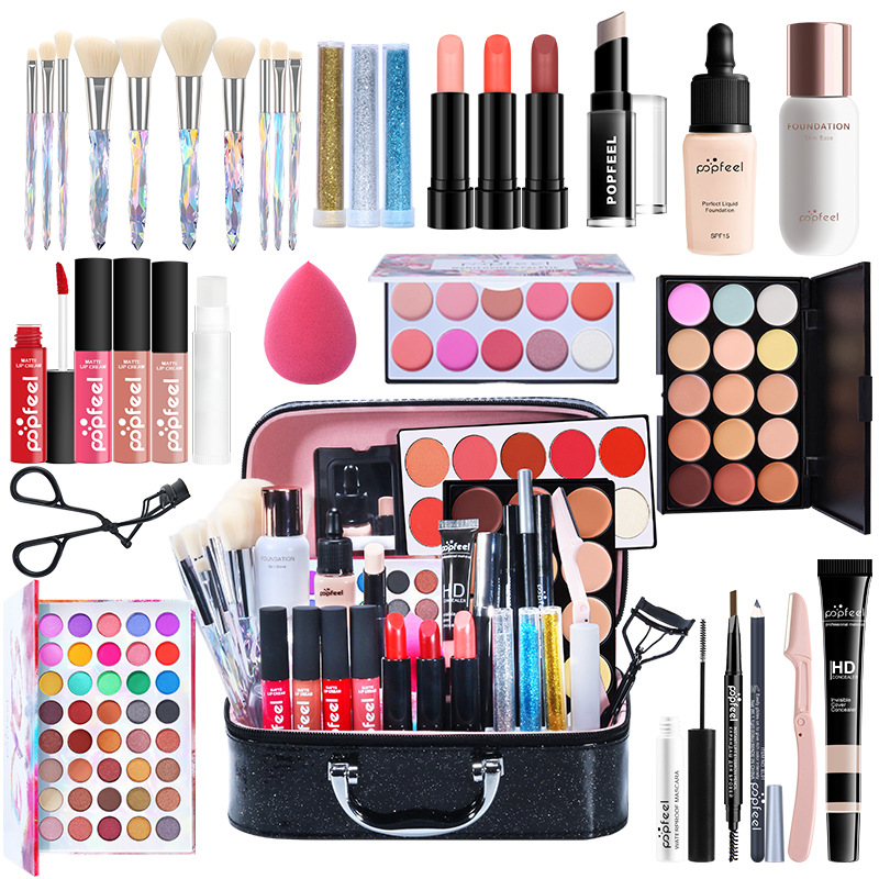 1500g Weight Makeup Set Type Of Cosmetics Paste Material Multicolor Pattern Elegant, Glam, Punk Style Elegant Glam Punk Multicolor Paste Makeup Set 3