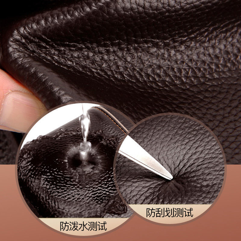 Textura de cuero auténtico de alta calidad bolso de hombro de alto nivel, bolso de viaje de negocios, bolso de hombro casual